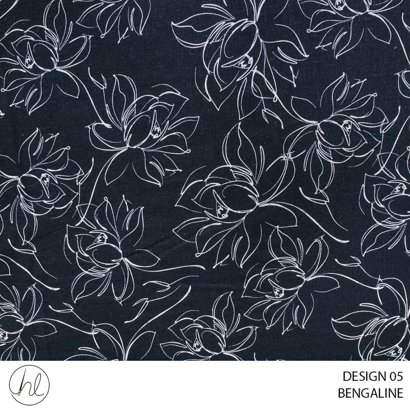Bengaline 51 Navy Design 05 150cm Per M