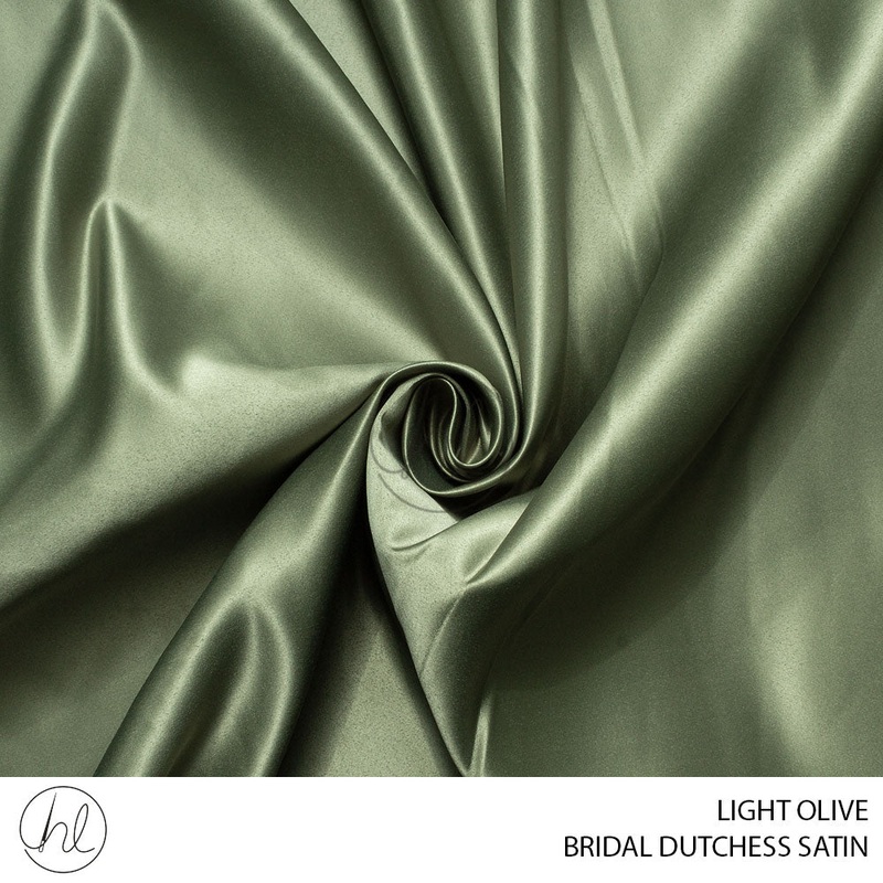 Bridal Dutchess Satin 781 Light Olive  150cm Per M