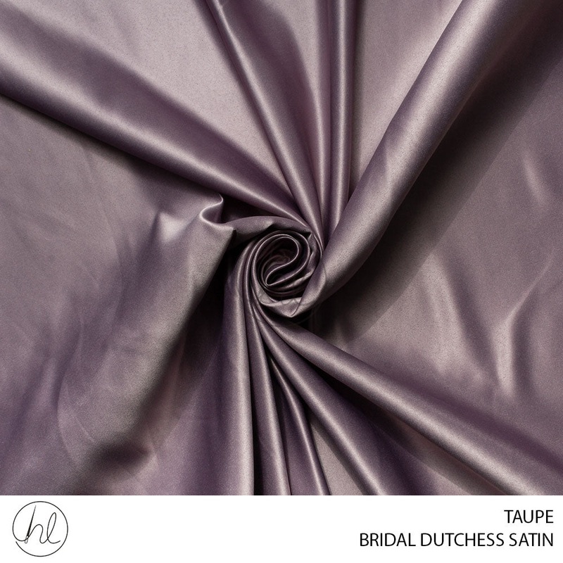 Bridal Dutchess Satin 781 Taupe 150cm Per M