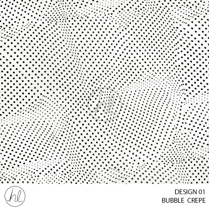Bubble Crepe 51 Ivory Design 01 150cm Per M
