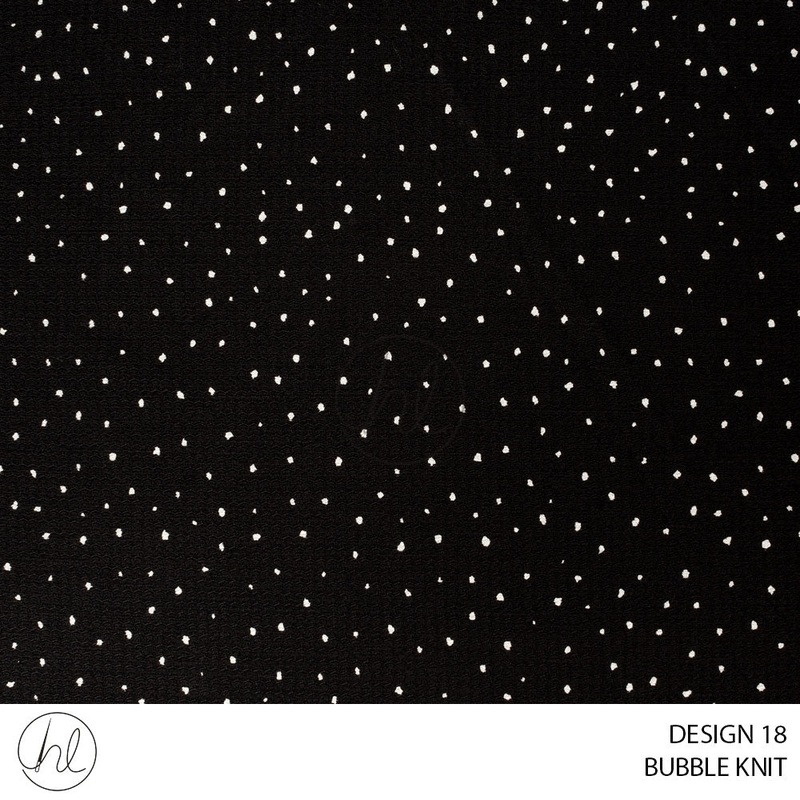 Bubble Knit 51 Black Design 18 150cm Per M