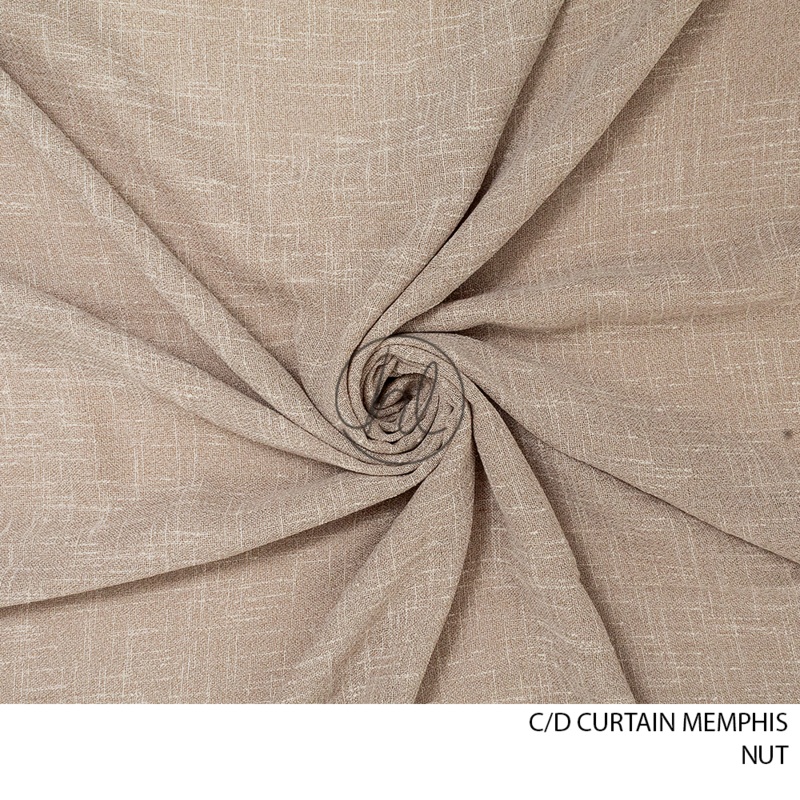 C/D Curtain Memphis GFH108B 280cm Nut