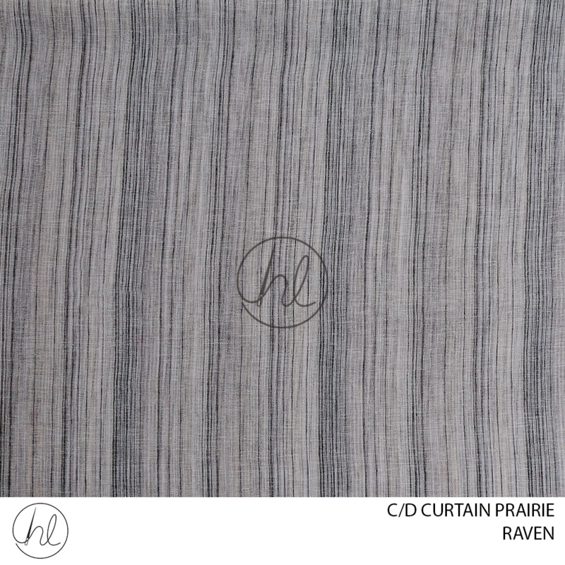 C/D Curtain Prairie GFH110C 280cm Raven