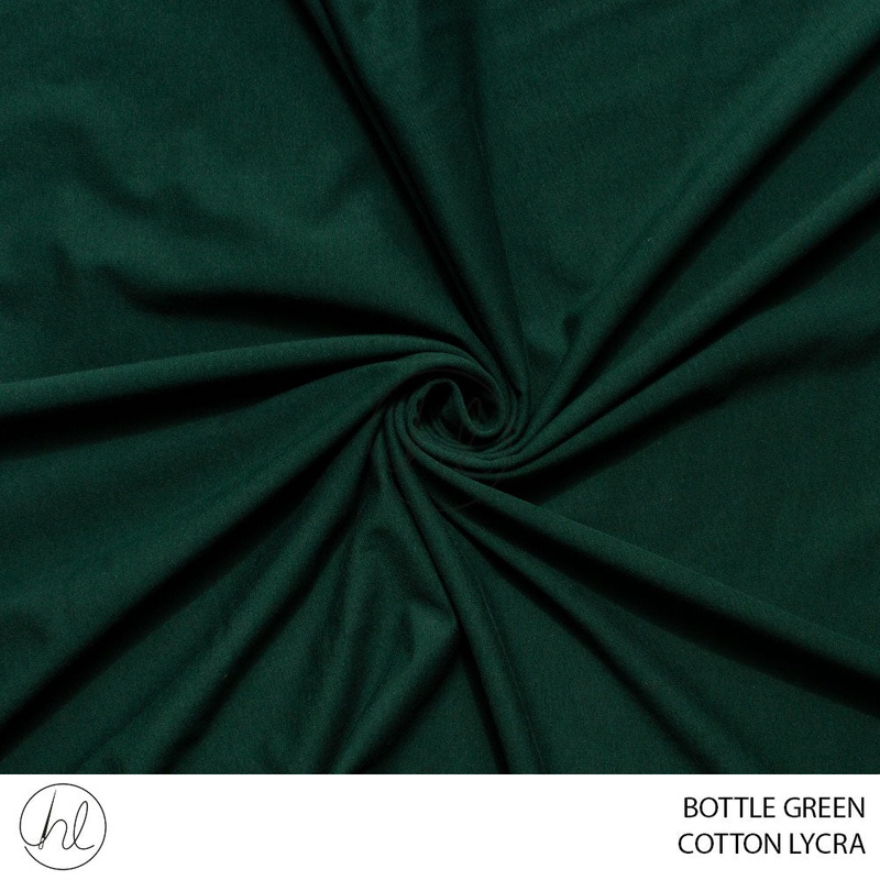 Cotton Lycra 139 Bottle Green 185cm Per M