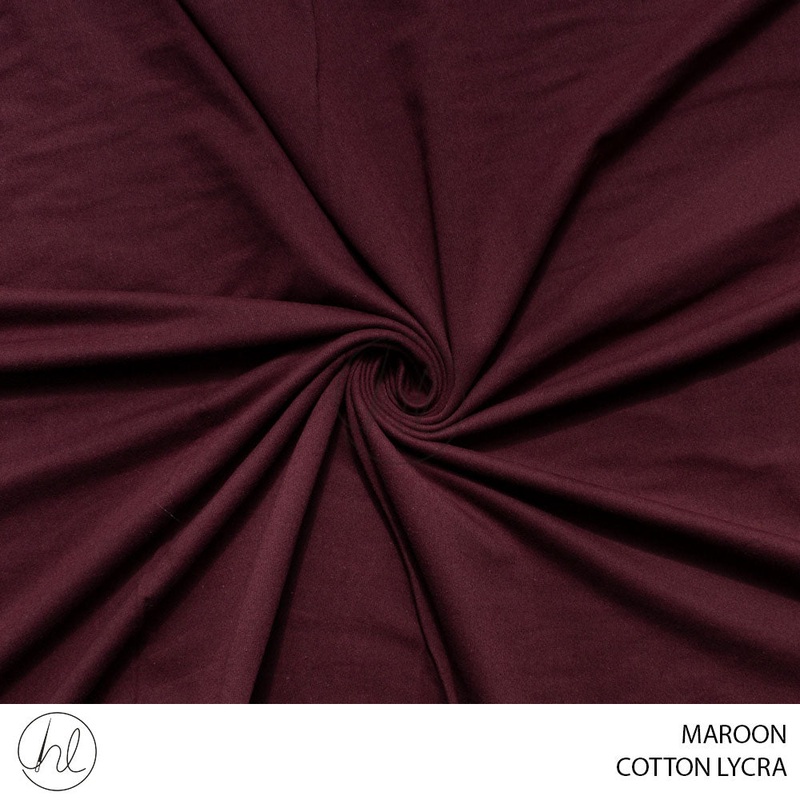 Cotton Lycra 139 Maroon 185cm Per M