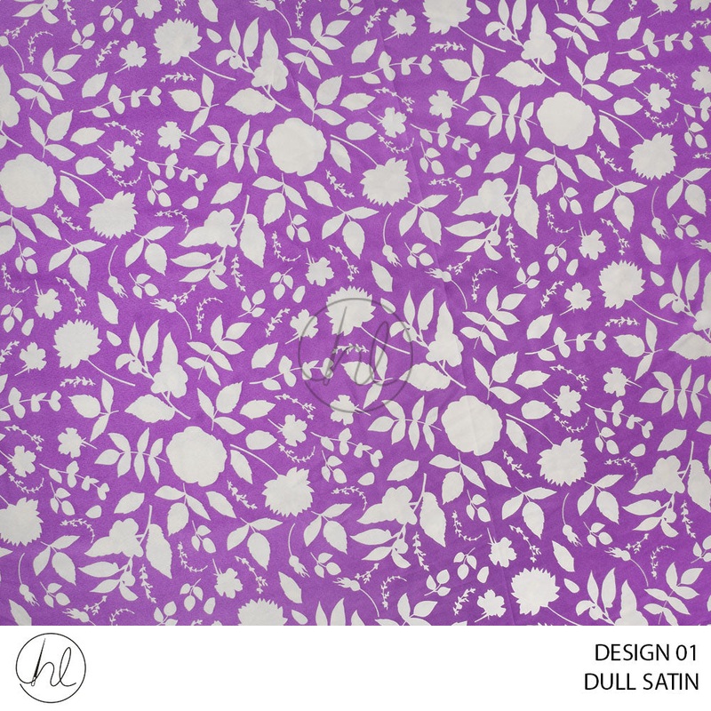 Dull Satin 51 Purple Design 01 150cm Per M