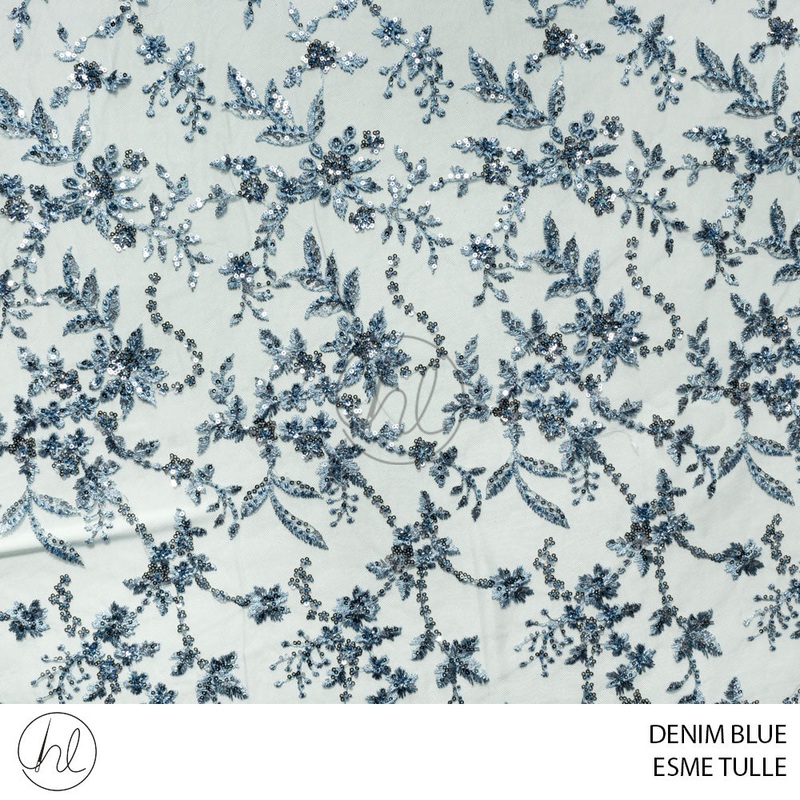 Esme Tulle 53 Denim Blue Design 04 140m Per M