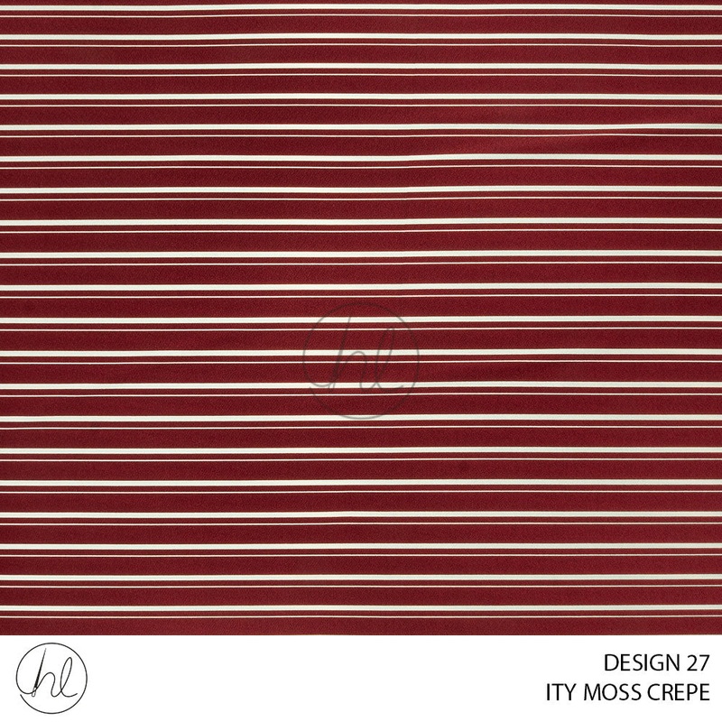 ITY Moss Crepe Print 51 Maroon Design27 150cm Per M