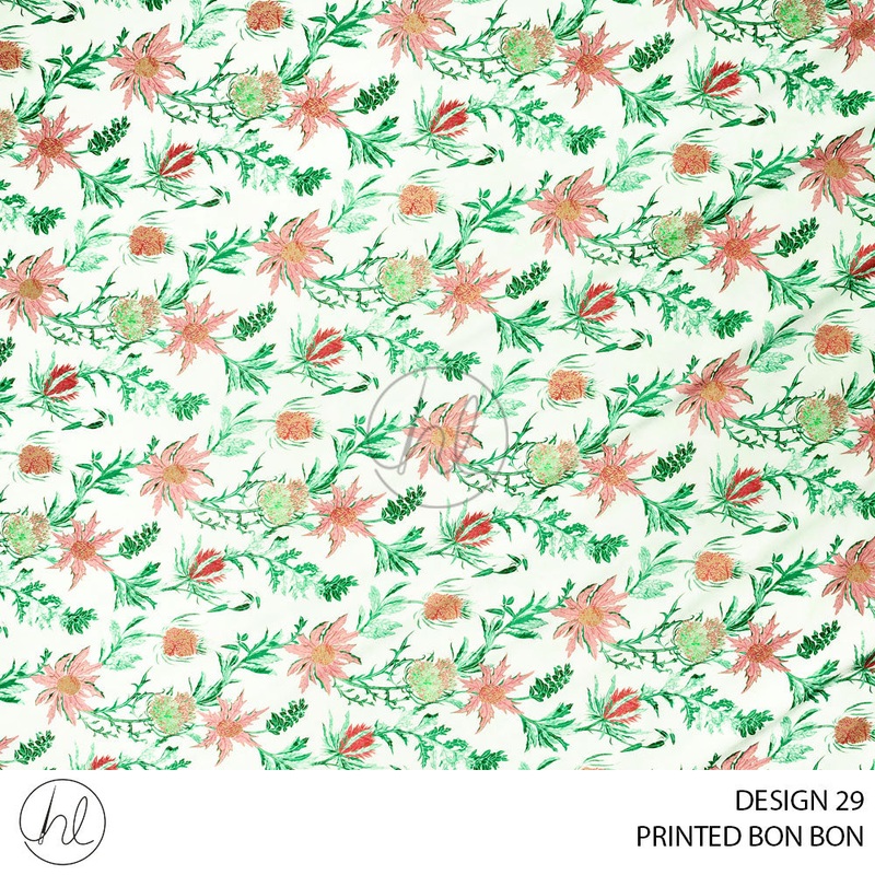 Printed Bon Bon 56 Lime Design 34 150cm Per M