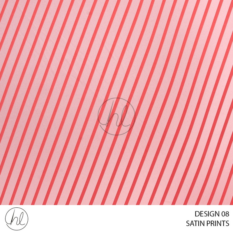 Satin Prints 51 Pink Design 08 150cm Per M
