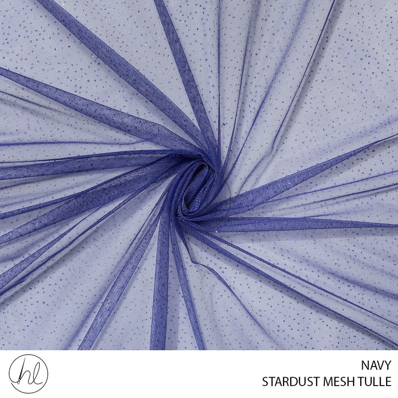 Stardust Mesh Tulle 275 Navy 150cm Per M