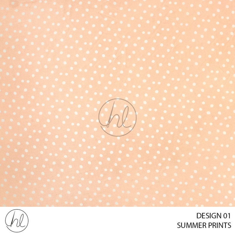 Summer Prints 51 Design 01 Peach 150cm Per
