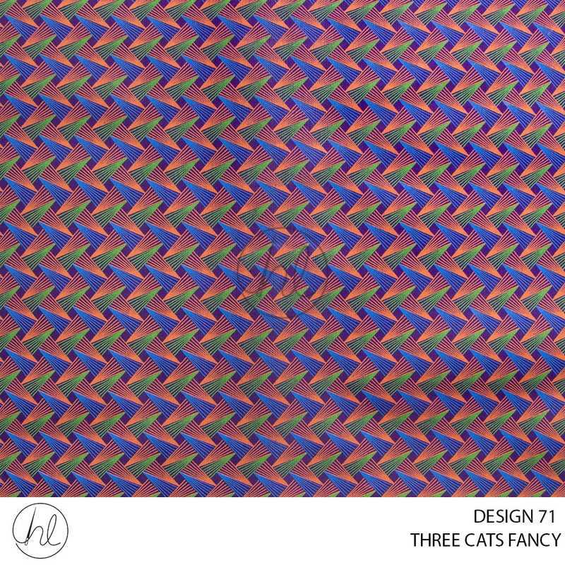 Three Cats Fancy 419 Purple Design 71 90cm Per M