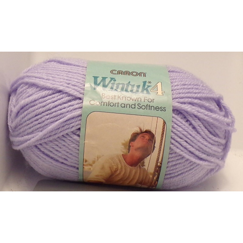 Caron 'Wintuk4' Pale Purple; 100% Orlon; 1 Full Skein