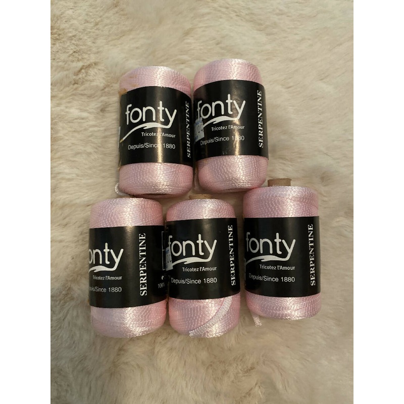 Fonty Serpentine ribbon/yarn lot of 5