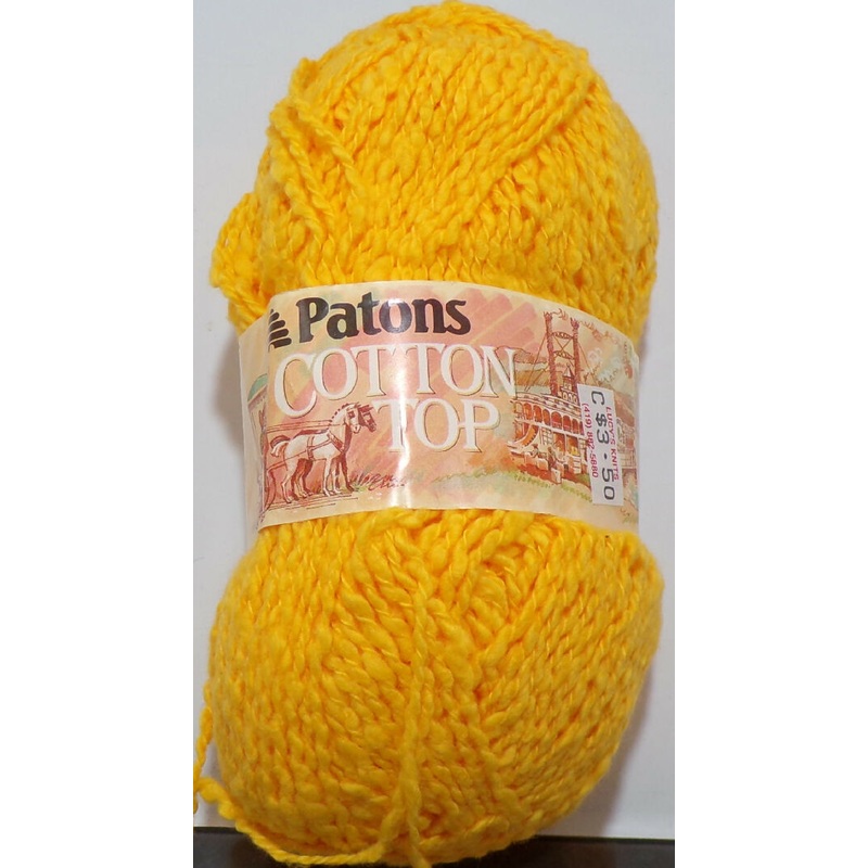 Patons 'Cotton Top' Mint Green; Cotton; Lot of 2 Skeins Plus Extra Reclaimed
