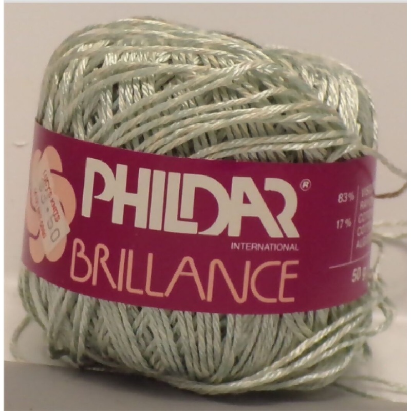 Phildar 'Brillance 315', Green; Rayon, Cotton; Lot of 4 Balls; Vintage
