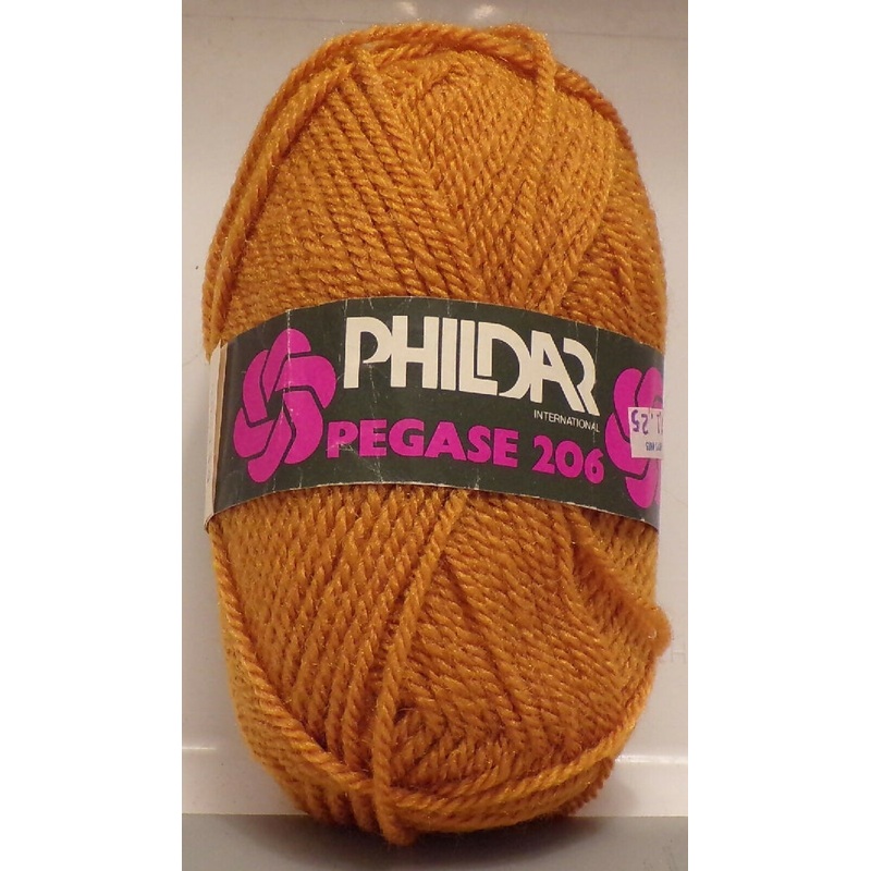 Phildar 'Pegase 206'; Lt Rust; Acrylic, Wool; Vintage, Lot of 5 Full Skeins