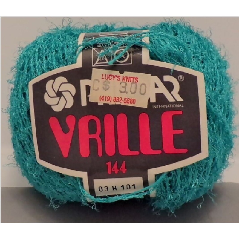 Phildar 'Vrille 144'; Blue-Green; Polyester, Cotton, Acrylic; 5 Full Balls
