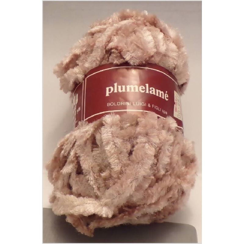 Plumelame from Luigi Boldrini Bulky Chenille Lt Brown; Made in Italy; Lot of 2