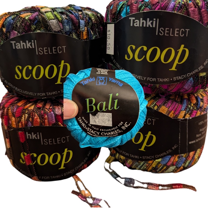 Tahki Select Scoop Multicolor Ladder Yarn & More Lot of 5