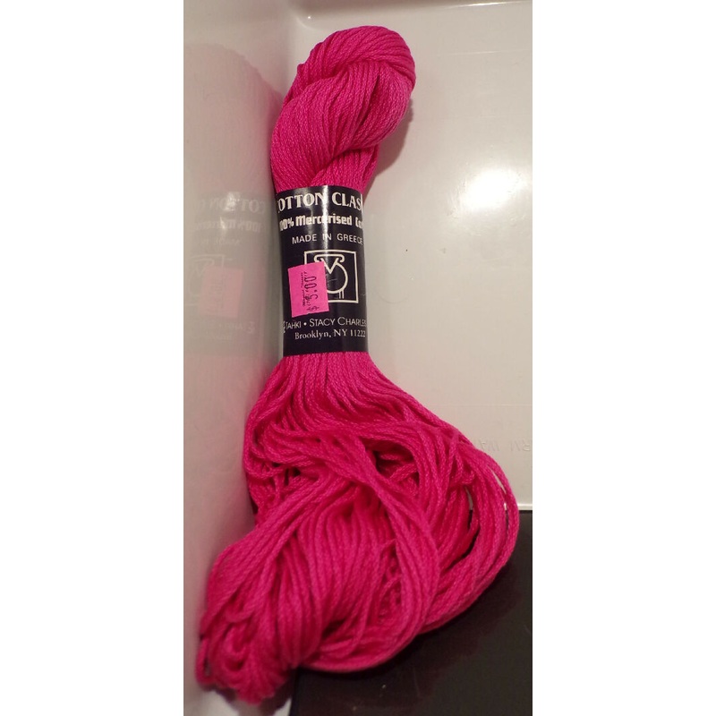 Tahki Stacy Charles Inc. 'Mercerised Cotton'; Made in Greece; Hot Pink; 1 Skein