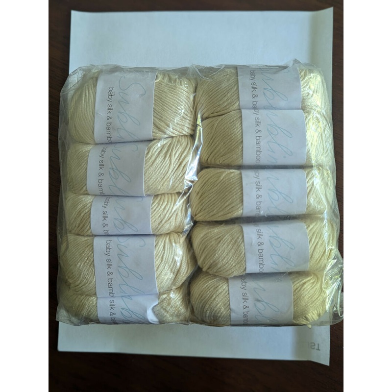 10 skeins of baby silk and bamboo DK yarn