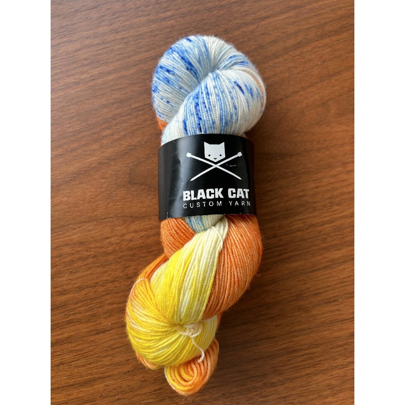 Black Cat sock yarn