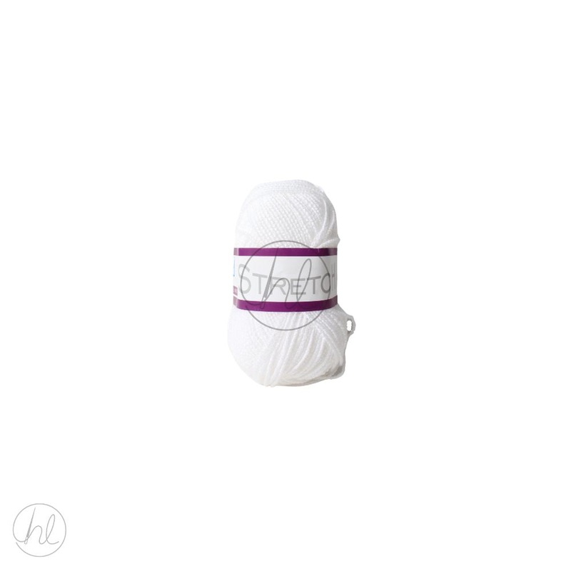 ELLE STRETCH WOOL DK  50G  WHITE FREE