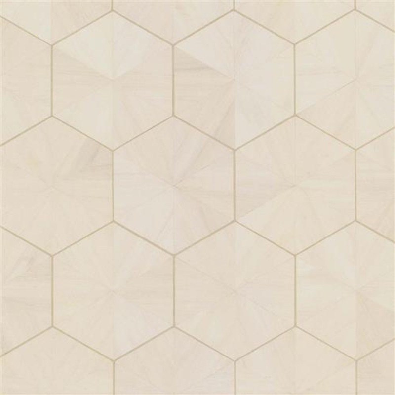 HO2101GV - Grasscloth And Natural Resource Hexagram Wood Veneer
