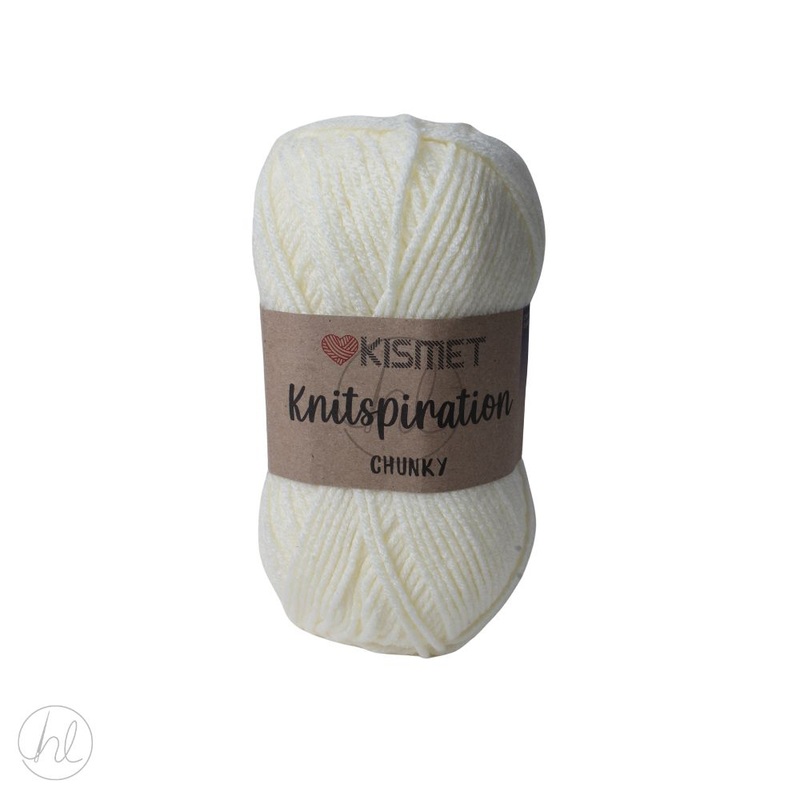 KNITSPIRATION CHUNKY 100G CREAM FREE