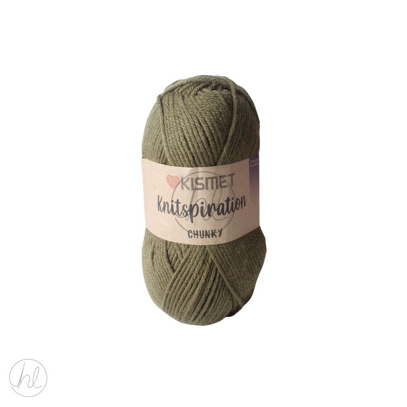 KNITSPIRATION CHUNKY 100G MILITARY FREE