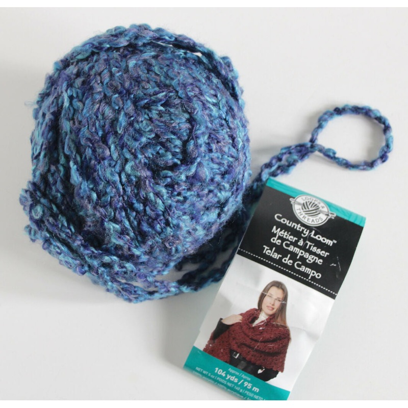 Loops Threads Rich Blues Acrylic Yarn Ball Super Bulky