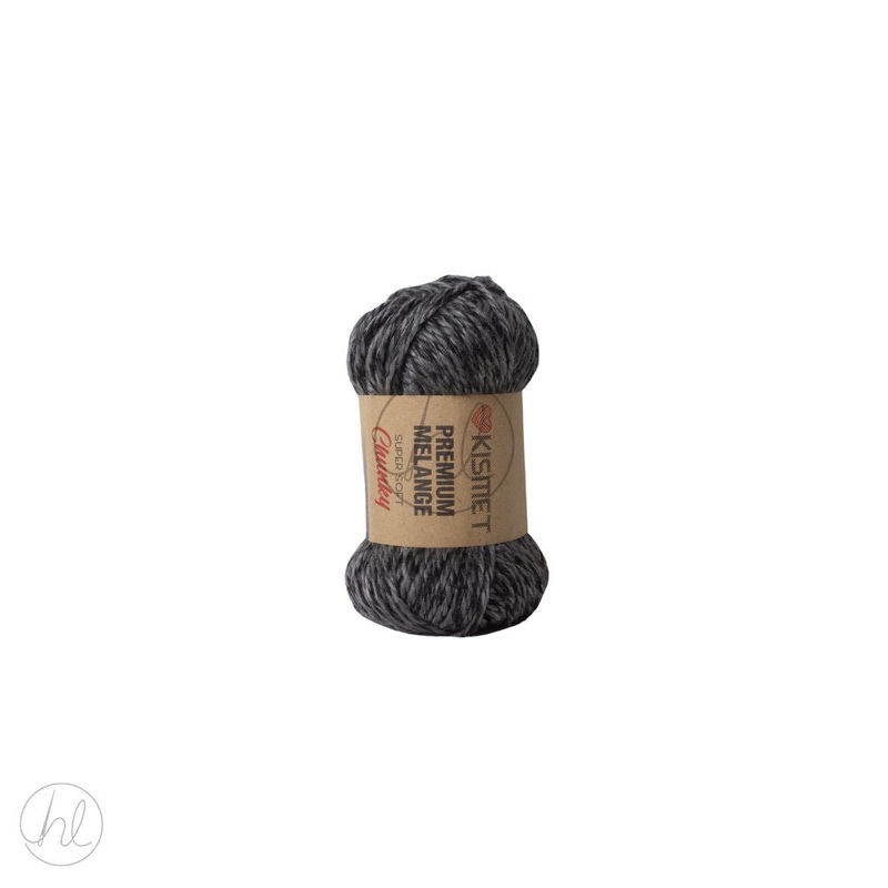 MELANGE PREMIUM CHUNKY 100G CHARCOAL FREE