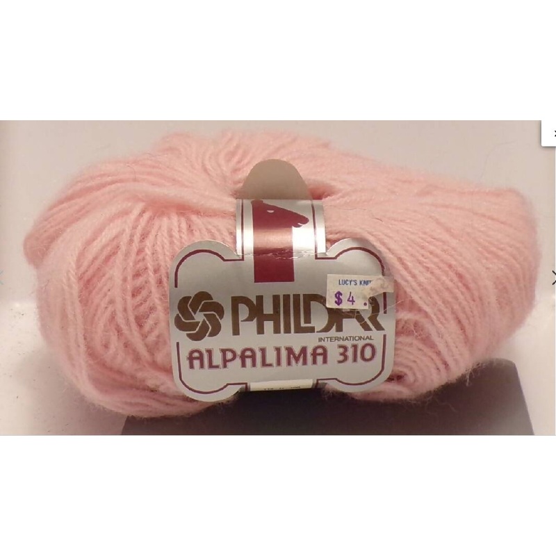 Phildar 'Alpalima 310', Pink; Alpaca, Acrylic; Lot of 3; Vintage