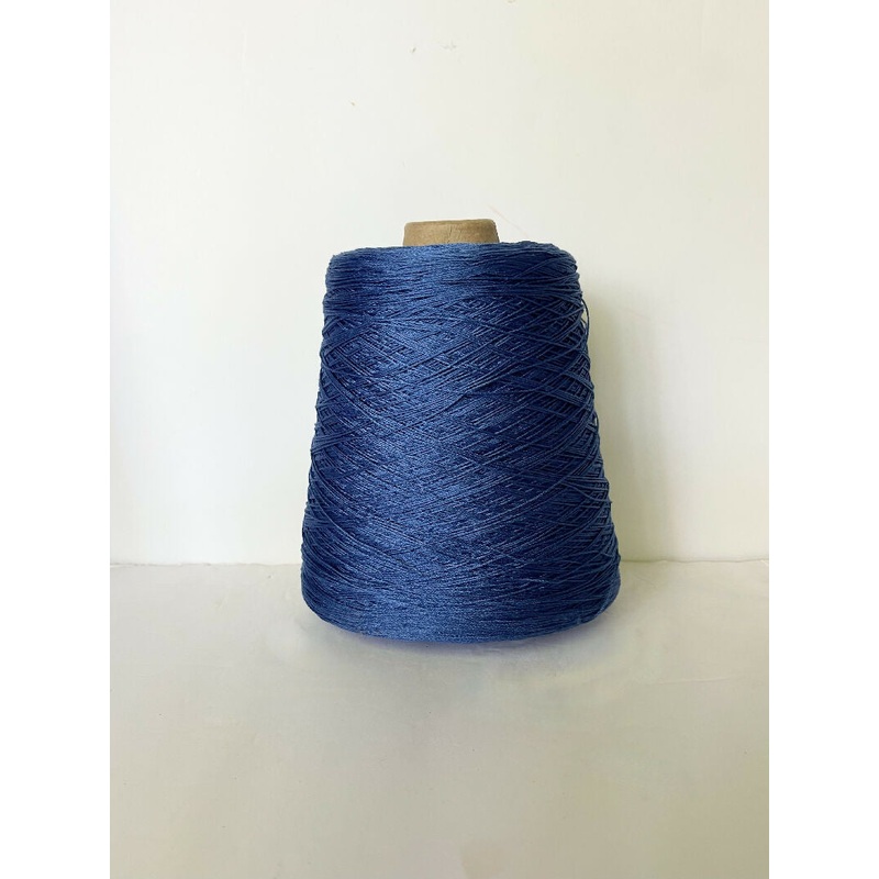PIMA COTTON YARN ROYAL BLUE 500g CONE 3 PLY HAND/MACHINE KNITTING