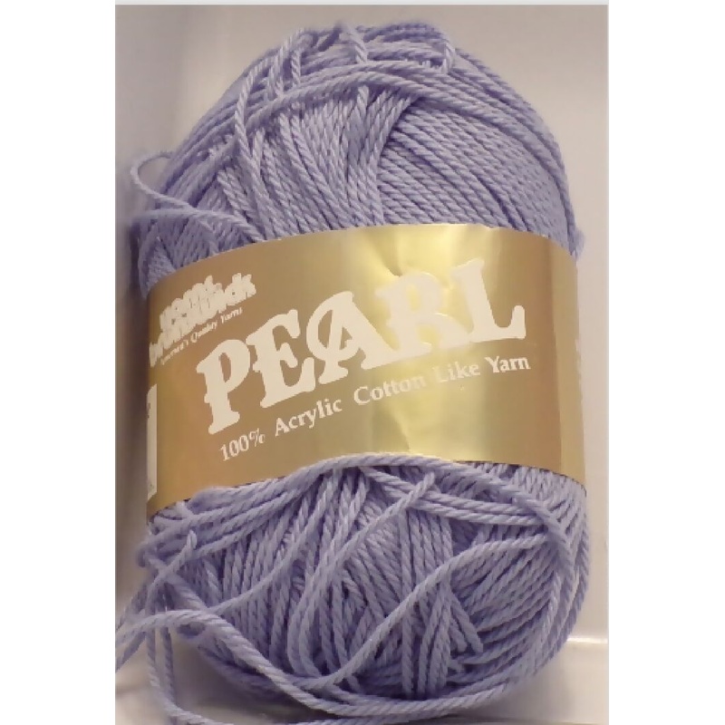 Yarns Brunswick 'Pearl'; Lavender, 100% Acrylic "Cotton Like", Lot of 4 skeins