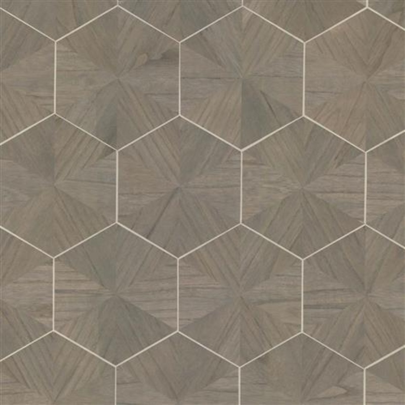 HO2102GV - Grasscloth And Natural Resource Hexagram Wood Veneer