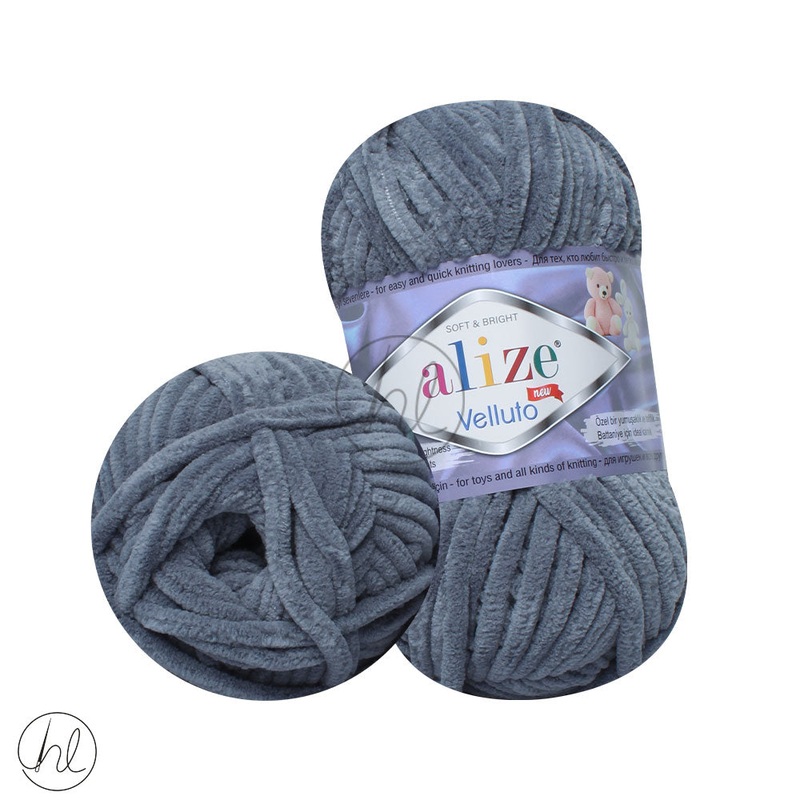 Alize Velluto SCHOOL GREY 100G 87