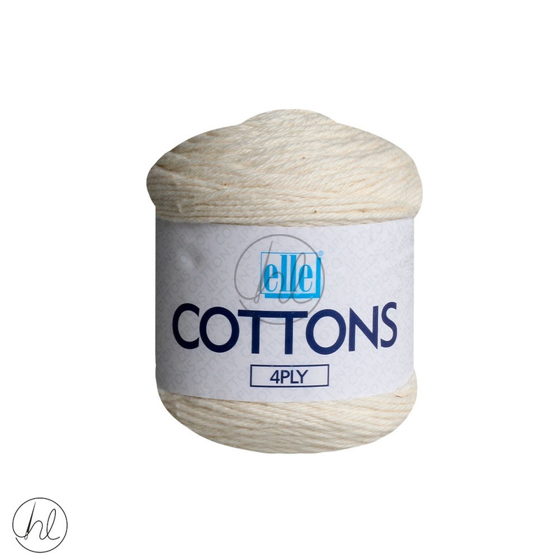 ELLE COTTONS 4PLY NATURAL 50G