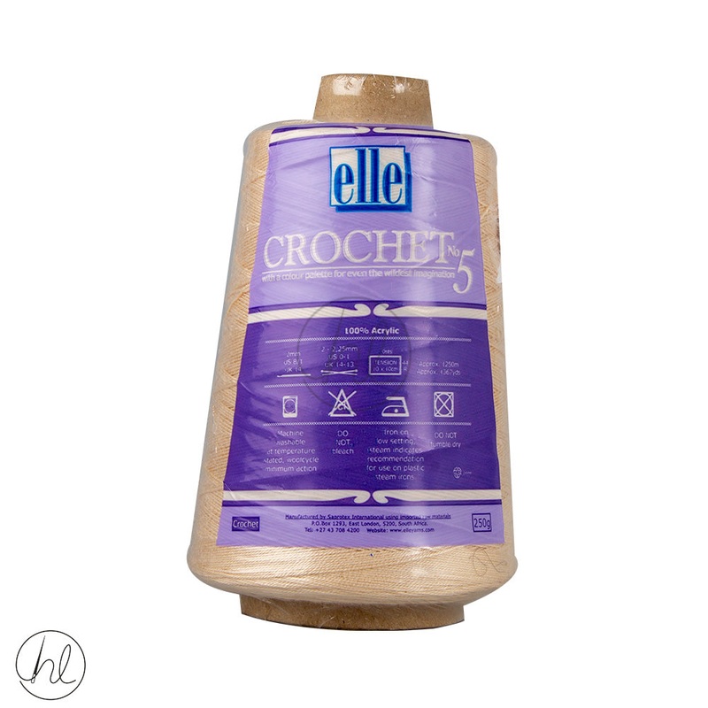 ELLE CROCHET NO.5 250G BROWN SAND
