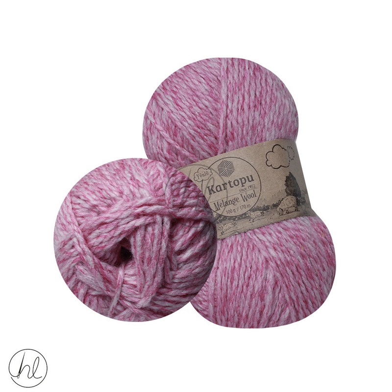 KARTOPU MELANGE WOOL 100G MARSHMALLOW 9004