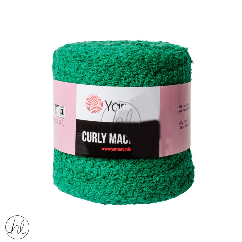 YARN ART CURLY MACRAME 500G  EMARELD