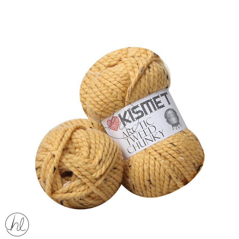 KISMET ARCTIC TWEED CHUNKY 100G MUSTARD 16