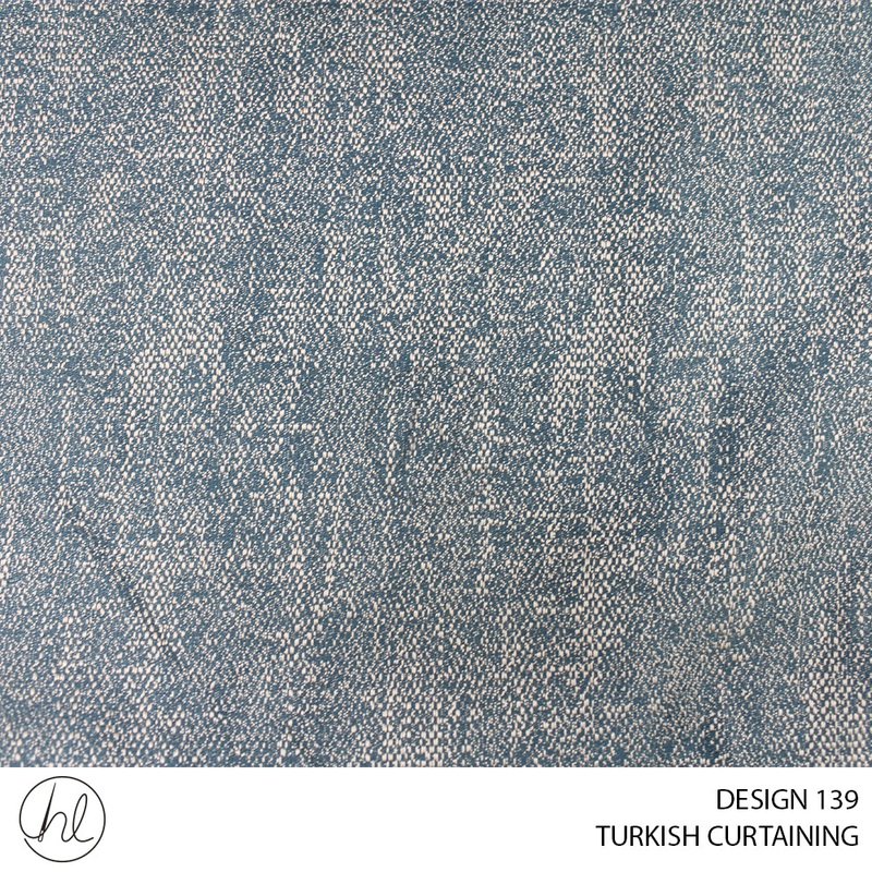 TURKISH CURTAINING DESIGN 139 280CM PER M BLUE