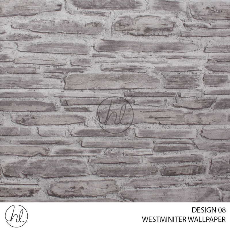 WESTMINITER WALLPAPER 170 DESIGN 08 STONE 53CMX10M PER ROLL
