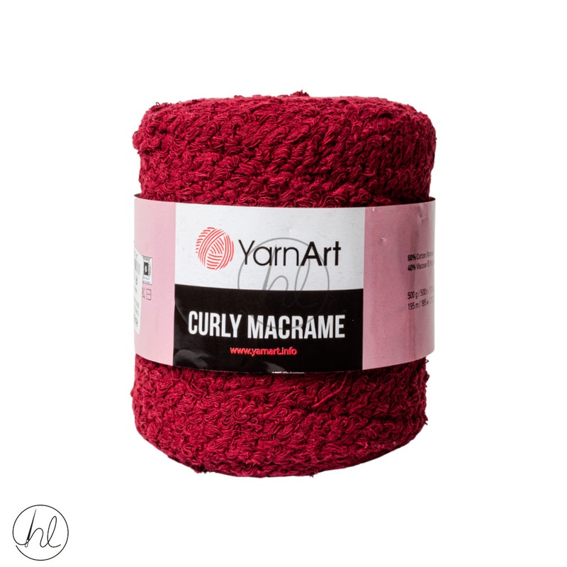 YARN ART CURLY MACRAME500GMAROON