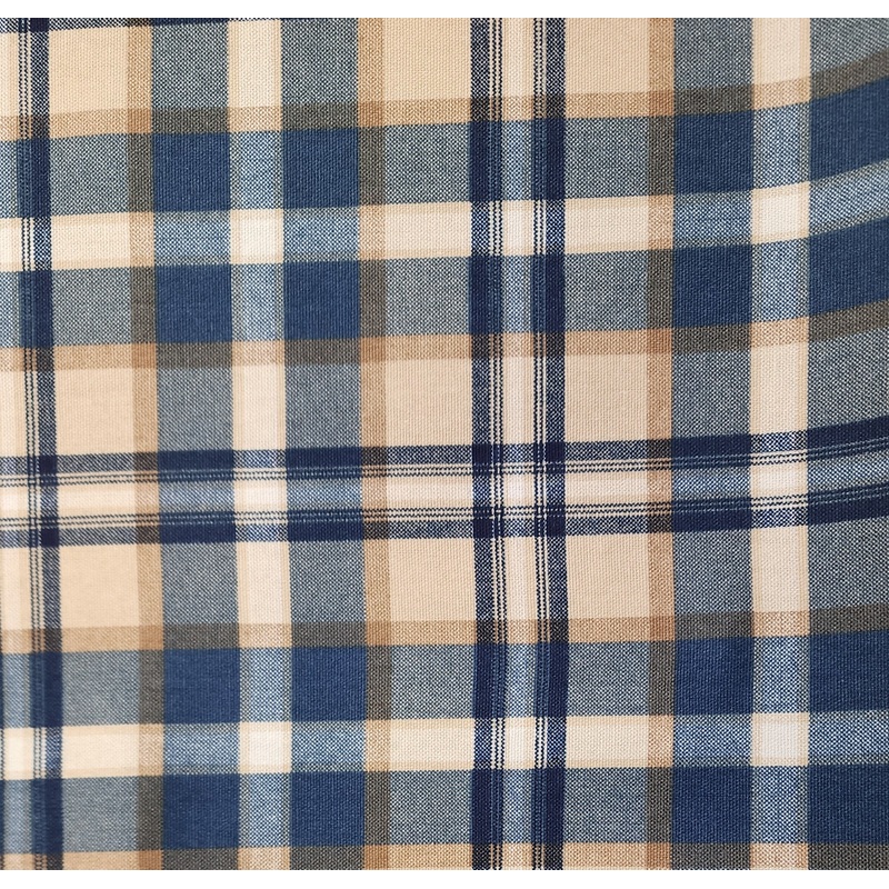 $25 Whole 5 Yard Cut - Upholstery Duck Fabric - Blue Plaid - Richloom