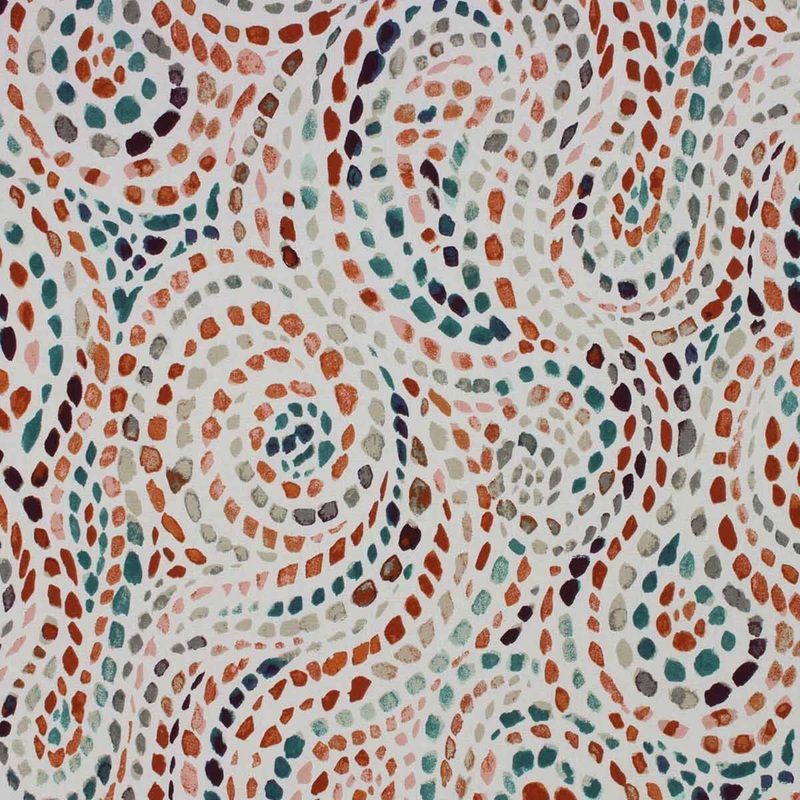 $25 Whole 5 Yard Cut - Upholstery Duck Fabric - FASCINATION GLITTER in Bloom - Richloom