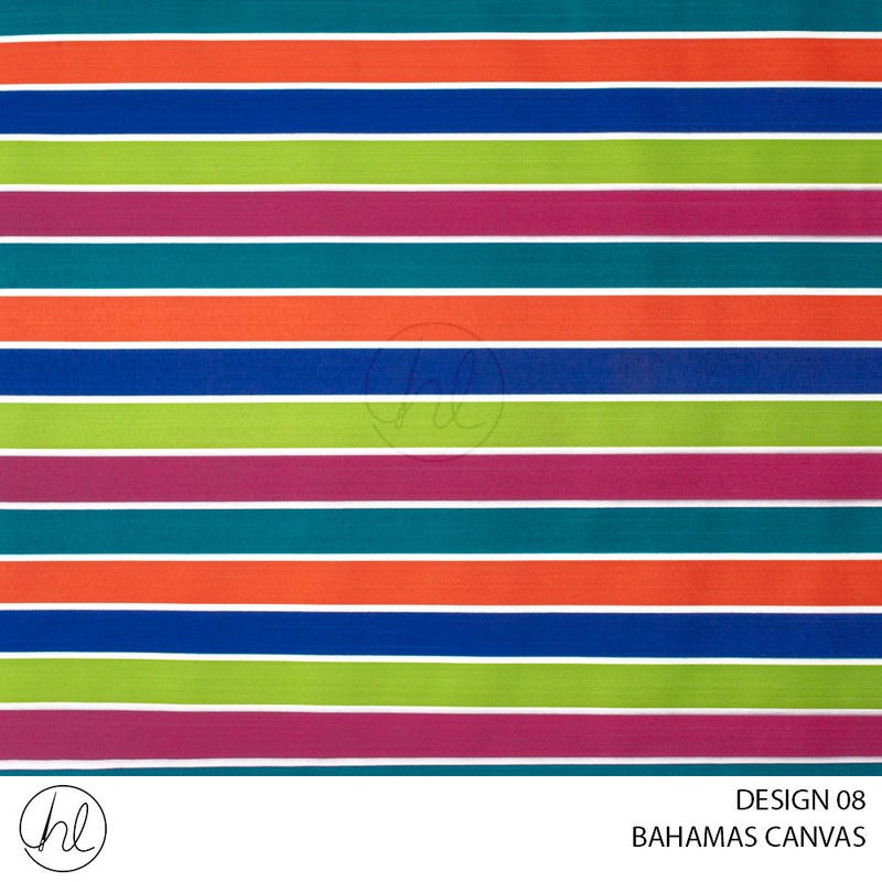 BAHAMAS CANVAS 275 DESIGN 08 ORANGE 150CM WIDE PER M